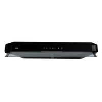 Campana Sole Gaia 80 cm, panel de control digital touch, iluminación LED, negro