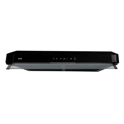 Campana Sole Gaia 80 cm, panel de control digital touch, iluminación LED, negro