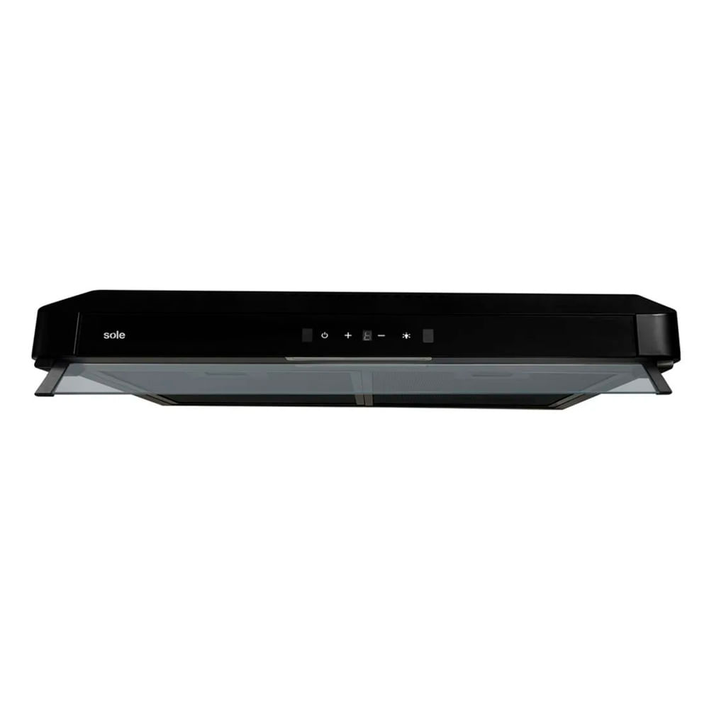 Campana Sole Gaia 80 cm, panel de control digital touch, iluminación LED, negro
