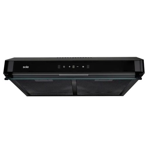 Campana Sole Gaia 60 cm, 3 niveles de absorción, negro