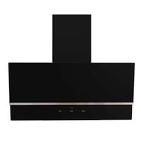 Campana Sole decorativa Nimbus 90 cm, panel de control digital touch, negro
