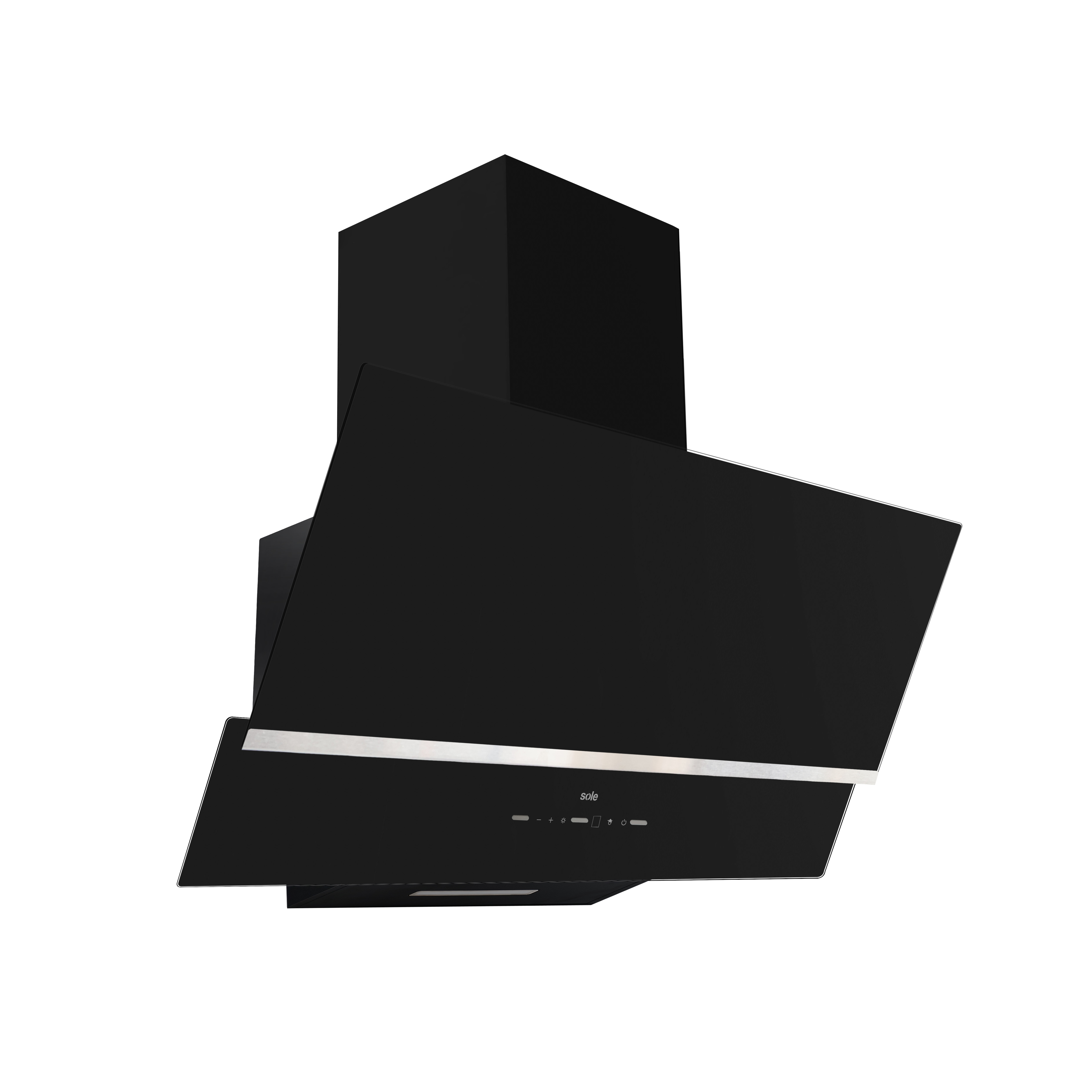 Imagen 2 del producto Campana Sole decorativa Nimbus 90 cm, panel de control digital touch, negro