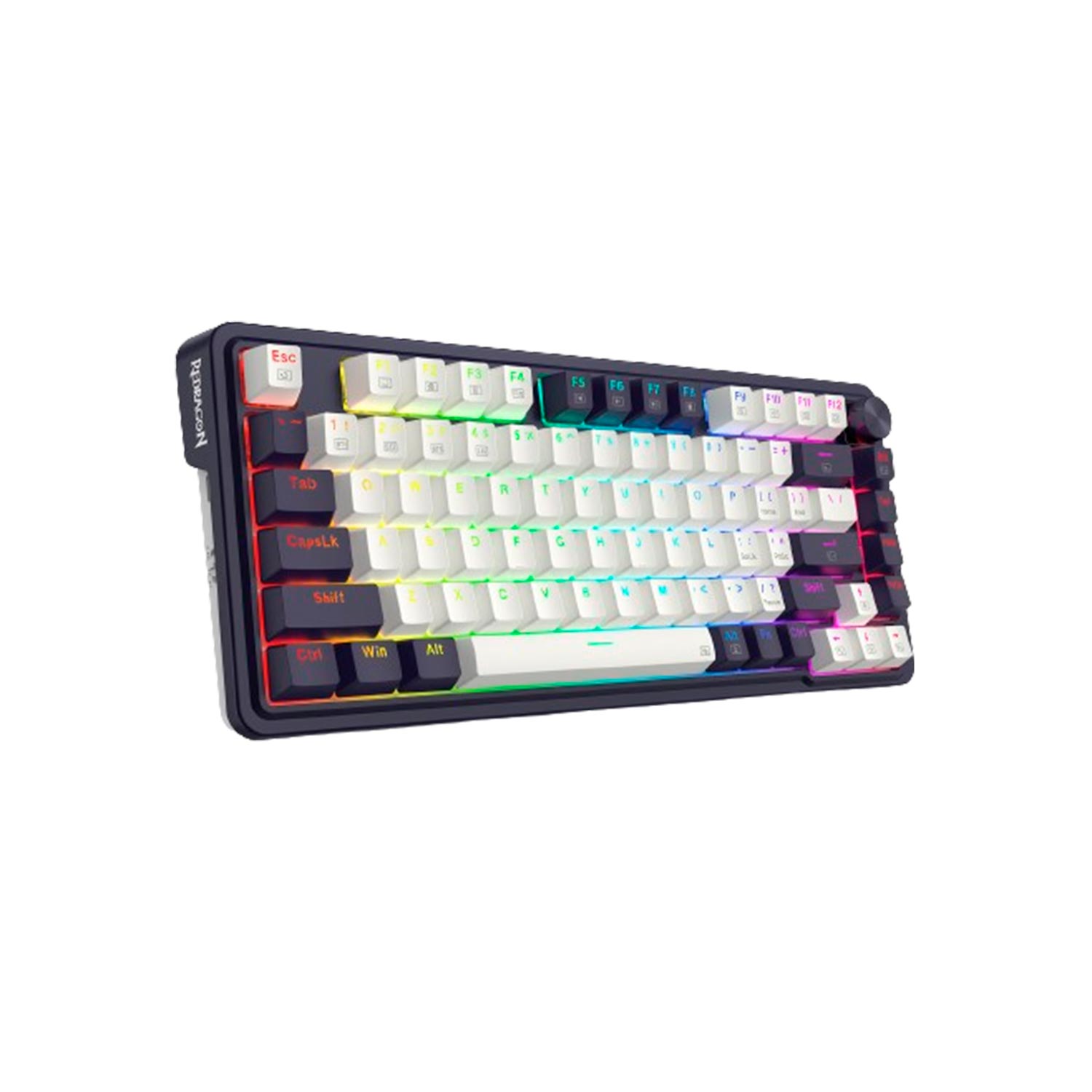 Imagen 2 del producto Teclado gamer inalámbrico Redragon Ucal Pro K673WB, bluetooth, mecánico, idioma español, Chroma RGB, negro