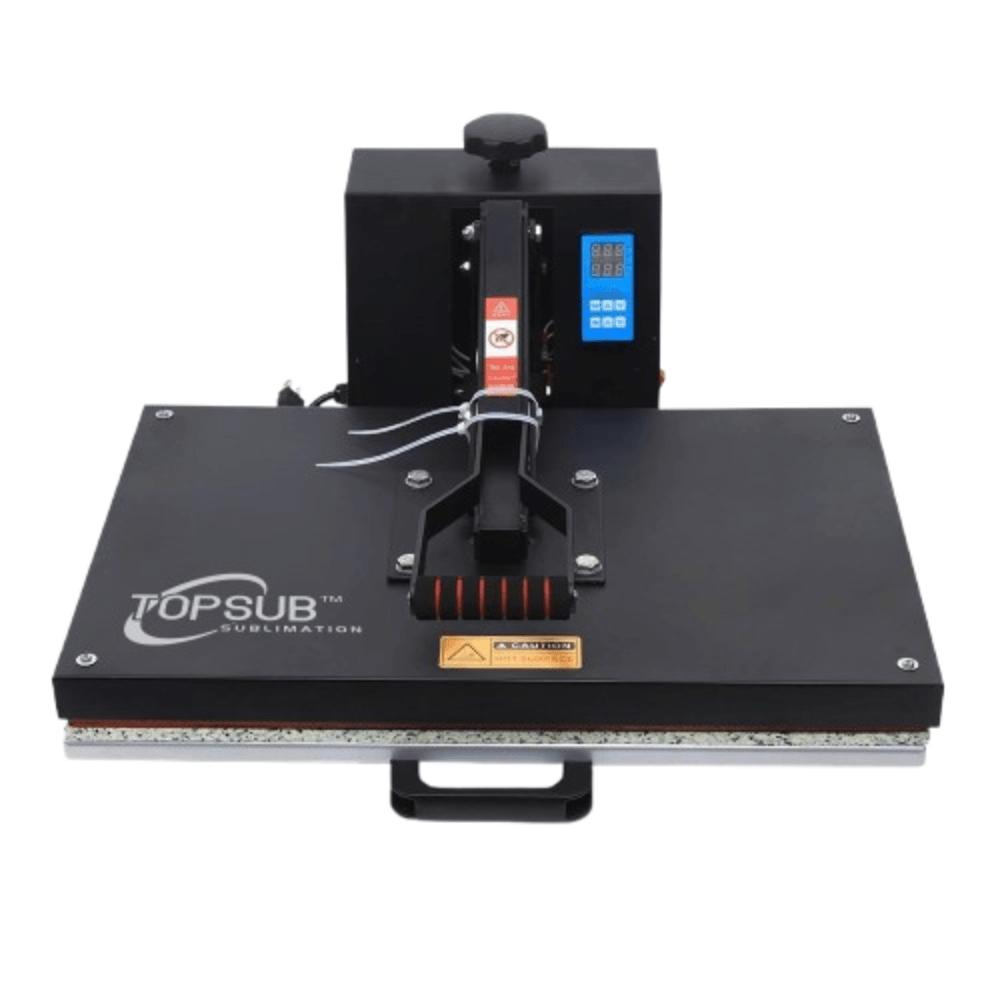 Plancha plana Topsub 6040 60x40 cm para sublimación, Transfer y DTF con control digital, calentamiento rápido