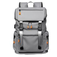 Mochila Weixier Sport, impermeable, con USB, urbana, gris