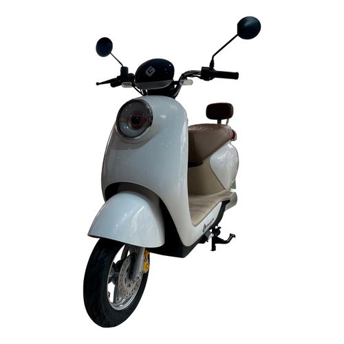 Moto eléctrica GreenLine H3, velocidad máxima 50 km/h, autonomía 45 km, motor 1200W, blanco