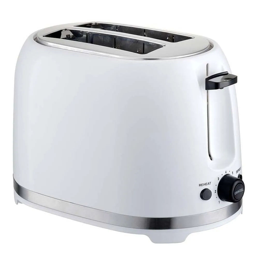 Tostadora Imaco IBT2085 850W, 2 rebanadas, descongela y recalienta, blanco