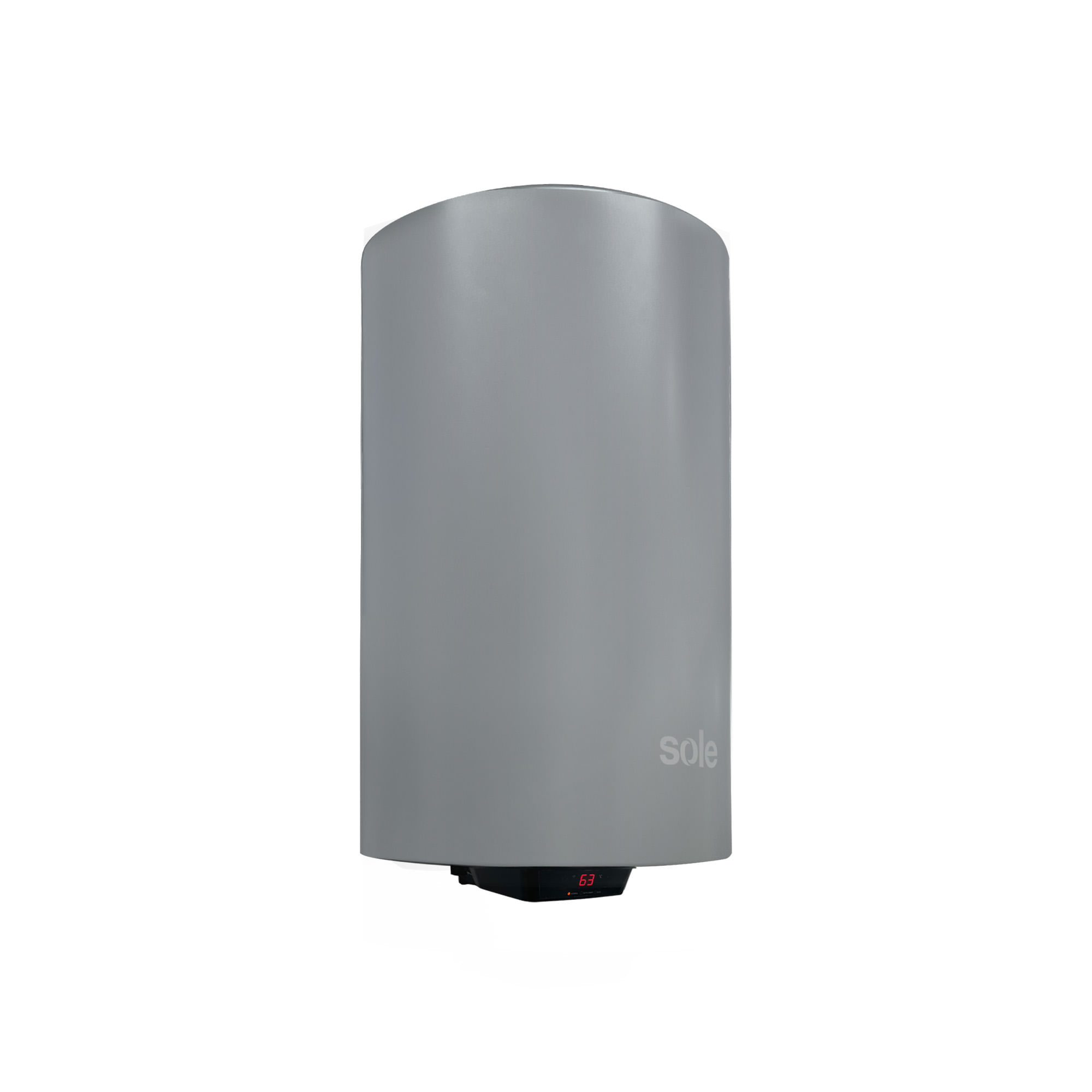 Imagen 2 del producto Terma Sole Genius Wi-Fi 1500W, 80 litros, control vía app, anti-sarro, función desinfección, 4 baños, acero aporcelanado, gris
