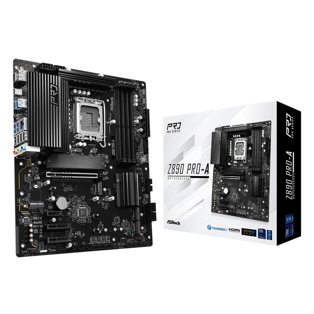 Placa madre Asrock Z890 PRO-A LGA1851, DDR5, ATX