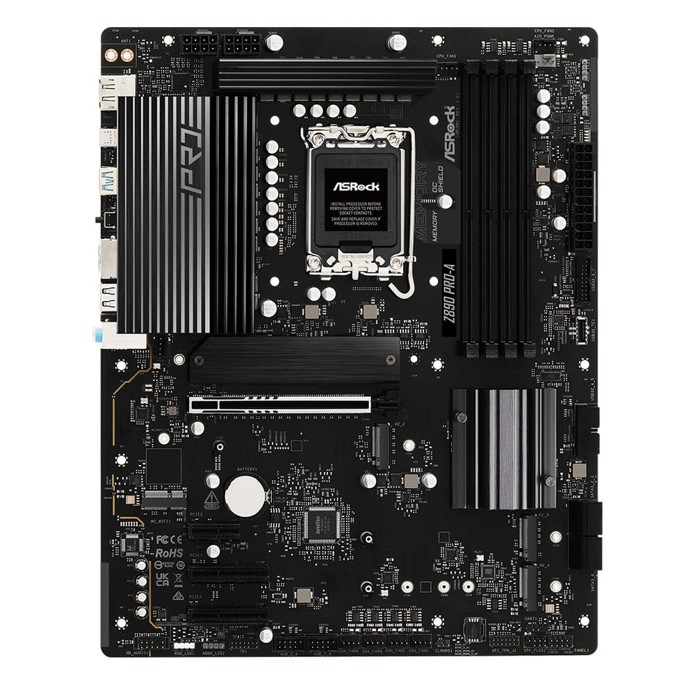 Imagen 2 del producto Placa madre Asrock Z890 PRO-A LGA1851, DDR5, ATX