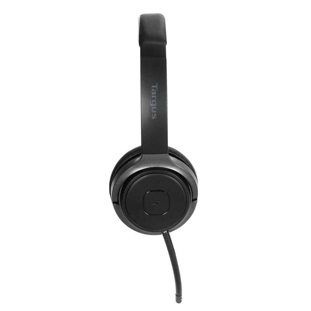 Imagen 2 del producto Audífono inalámbrico Targus AEH104 estéreo on-ear con micrófono, conexión Bluetooth/Jack 3.5mm, control de volumen, negro