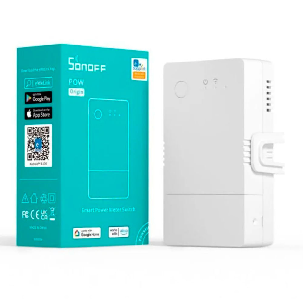Medidor de energía SONOFF Pow Origin 16A, Wi-Fi, POWR316