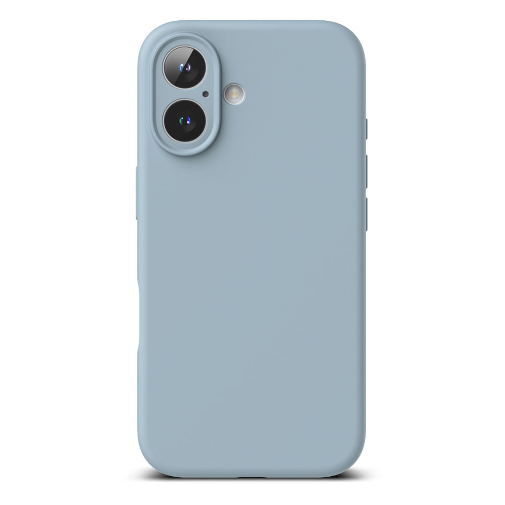 Case para iPhone 16 Silicon Magnetic, con MagSafe para carga inalámbrica, para accesorios magnéticos, Azul