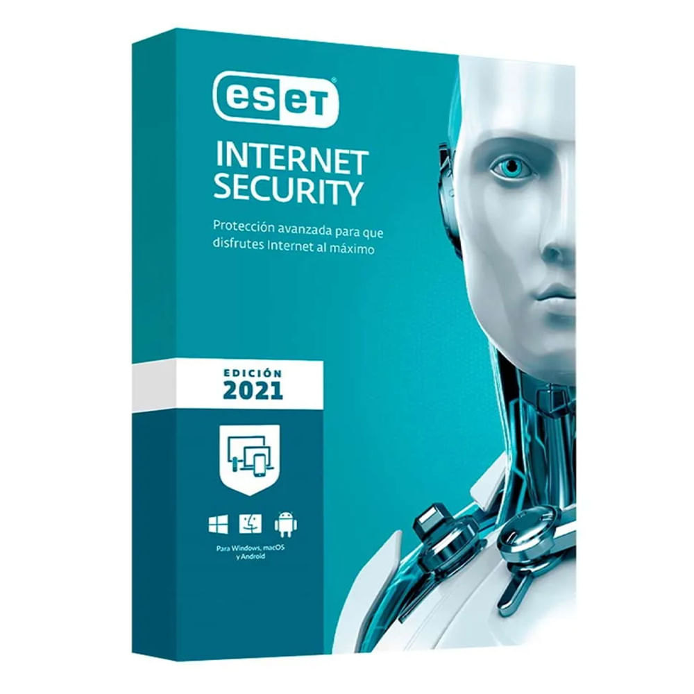 Antivirus ESET Internet Security, licencia digital, 1 dispositivo, 1 año, protección total Windows