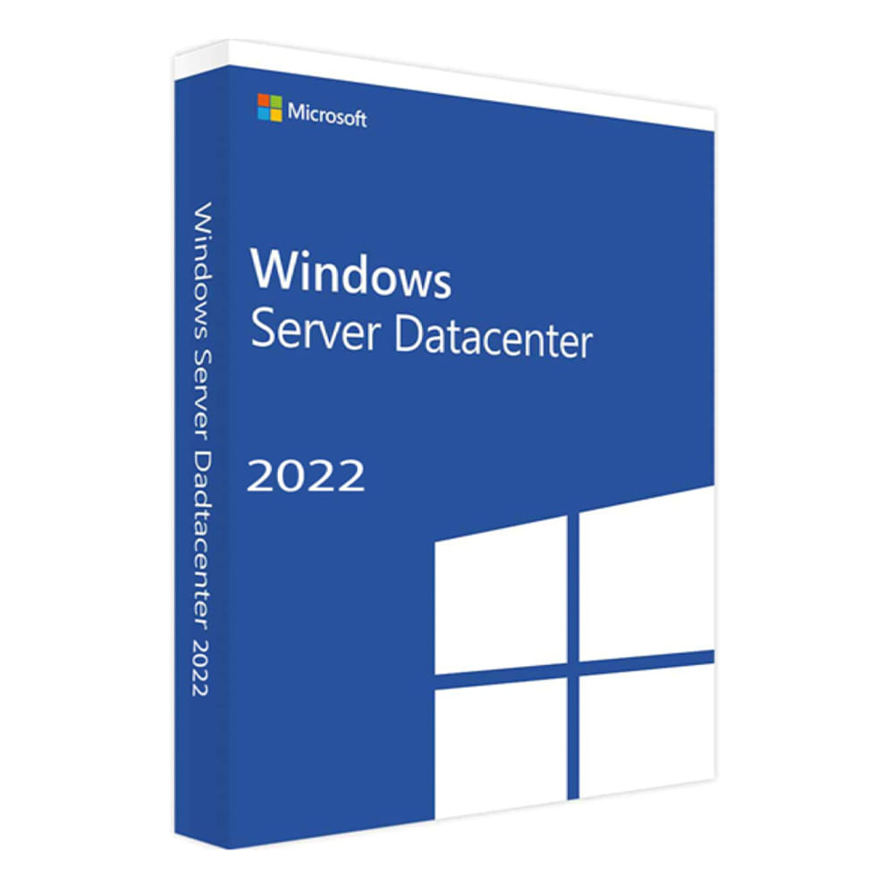 Licencia digital Microsoft Windows Server 2022 Datacenter, 1 PC, permanente, activación online oficial