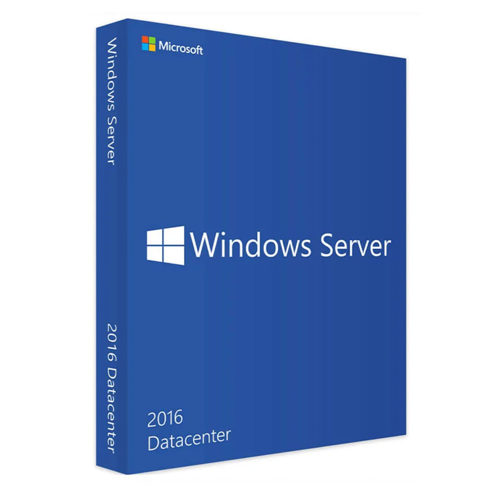 Licencia digital Microsoft Windows Server 2016 Datacenter, 1 PC, permanente, digitalización ilimitada, seguridad avanzada, activación online