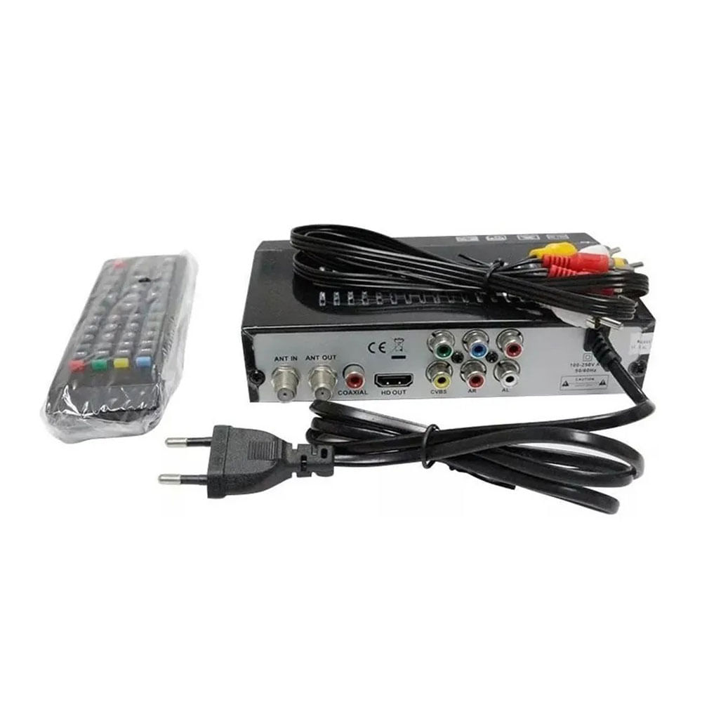 Imagen 2 del producto Sintonizador TV digital Genérico HDMI y RCA, grabación por USB, señal TDT, control remoto, ideal para televisores antiguos o nuevos, negro