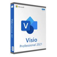 Licencia digital Microsoft Visio Professional 2021, 1 PC, activación permanente, software original, instalación directa, ideal para diagramas técnicos