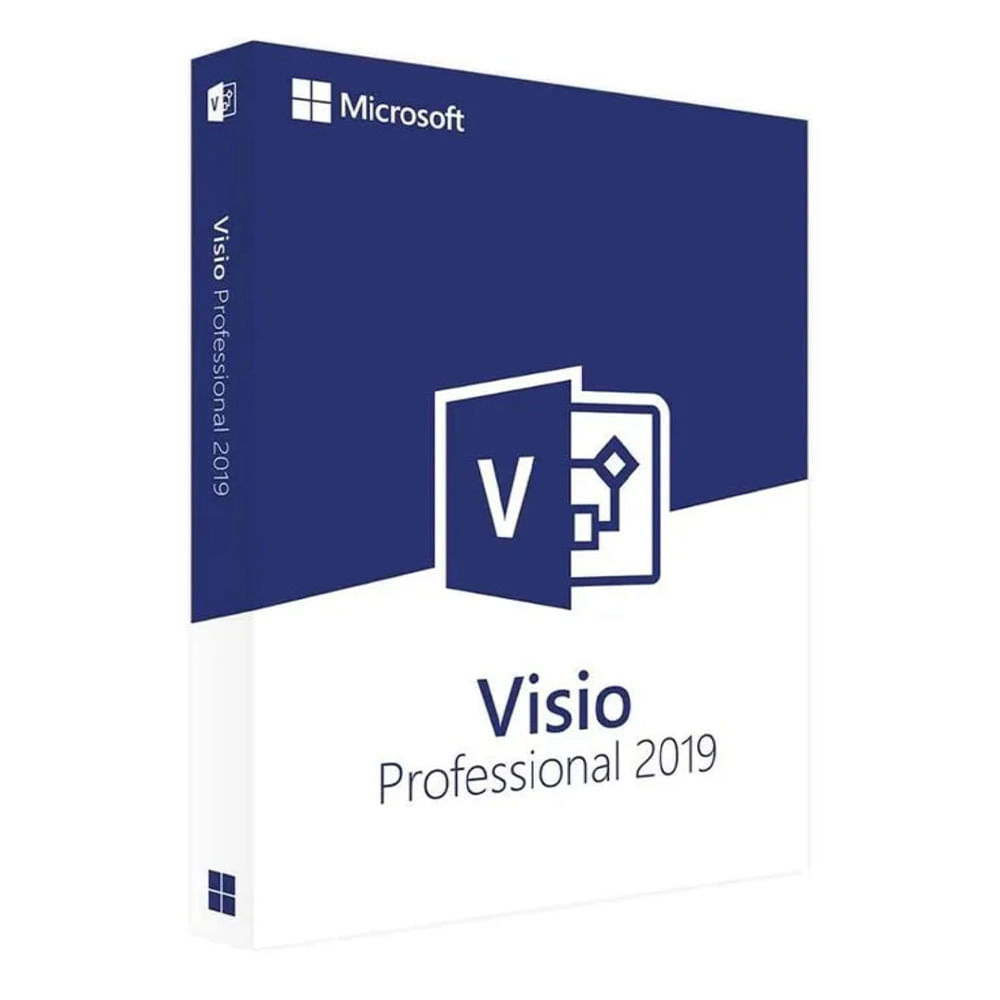 Licencia digital Microsoft Visio Professional 2019, 1 PC, activación permanente, instalación directa, software para diagramas técnicos y flujo