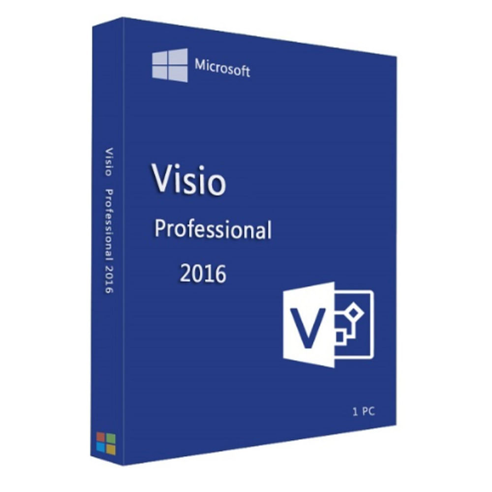 Licencia digital Microsoft Visio Professional 2016, 1 PC, permanente, instalación directa, software para diagramas técnicos y procesos visuales