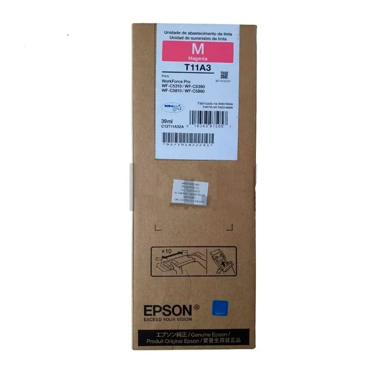 Imagen 2 del producto Bolsa de Tinta EPSON T11A320-AL, rendimiento 5000 páginas, magenta