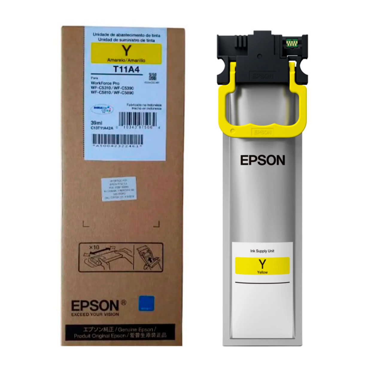 Bolsa de Tinta EPSON T11A420-AL, rendimiento 5000 páginas, amarillo