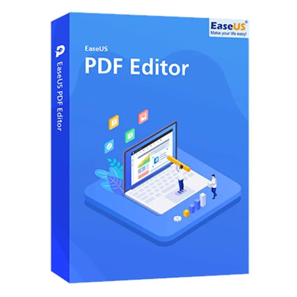 Licencia digital EaseUS PDF Editor, 1 PC, activación permanente, software original para editar, convertir y proteger archivos PDF, instalación directa