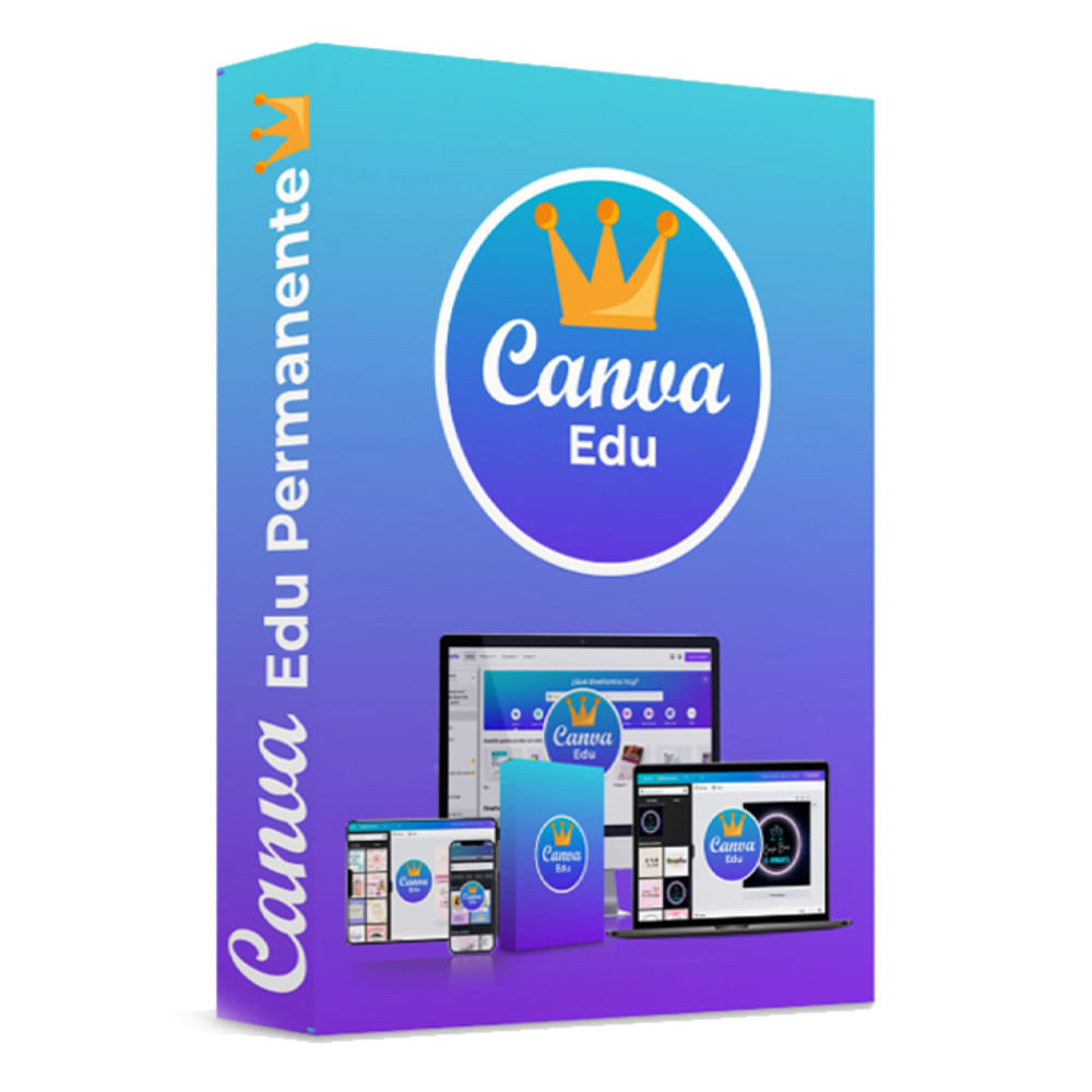 Licencia digital Canva Pro EDU, acceso por 12 meses, 1 dispositivo, funciones premium, herramientas educativas, edición de video