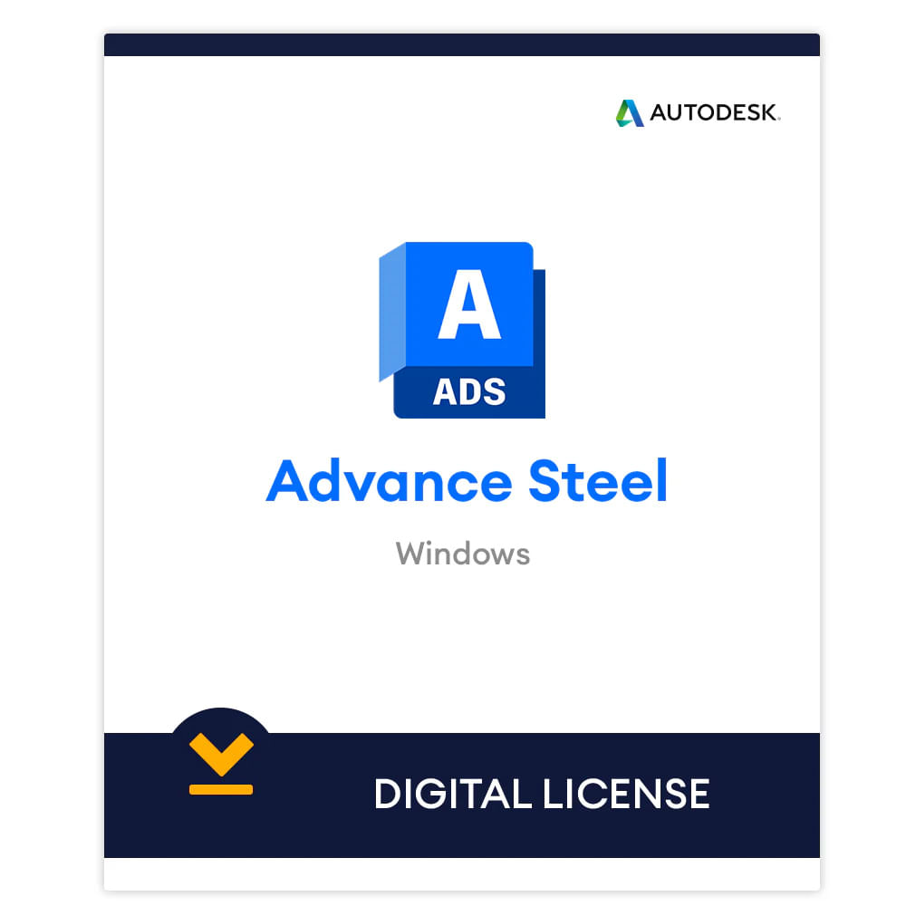 Licencia digital Autodesk EDU Advance Steel, 1 PC, acceso completo por 12 meses, herramientas profesionales de diseño