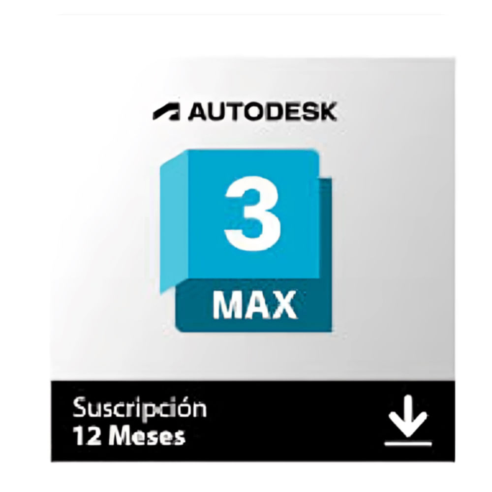 Licencia digital Autodesk EDU 3DS Max, 1 PC, acceso completo por 12 meses, herramientas profesionales de diseño