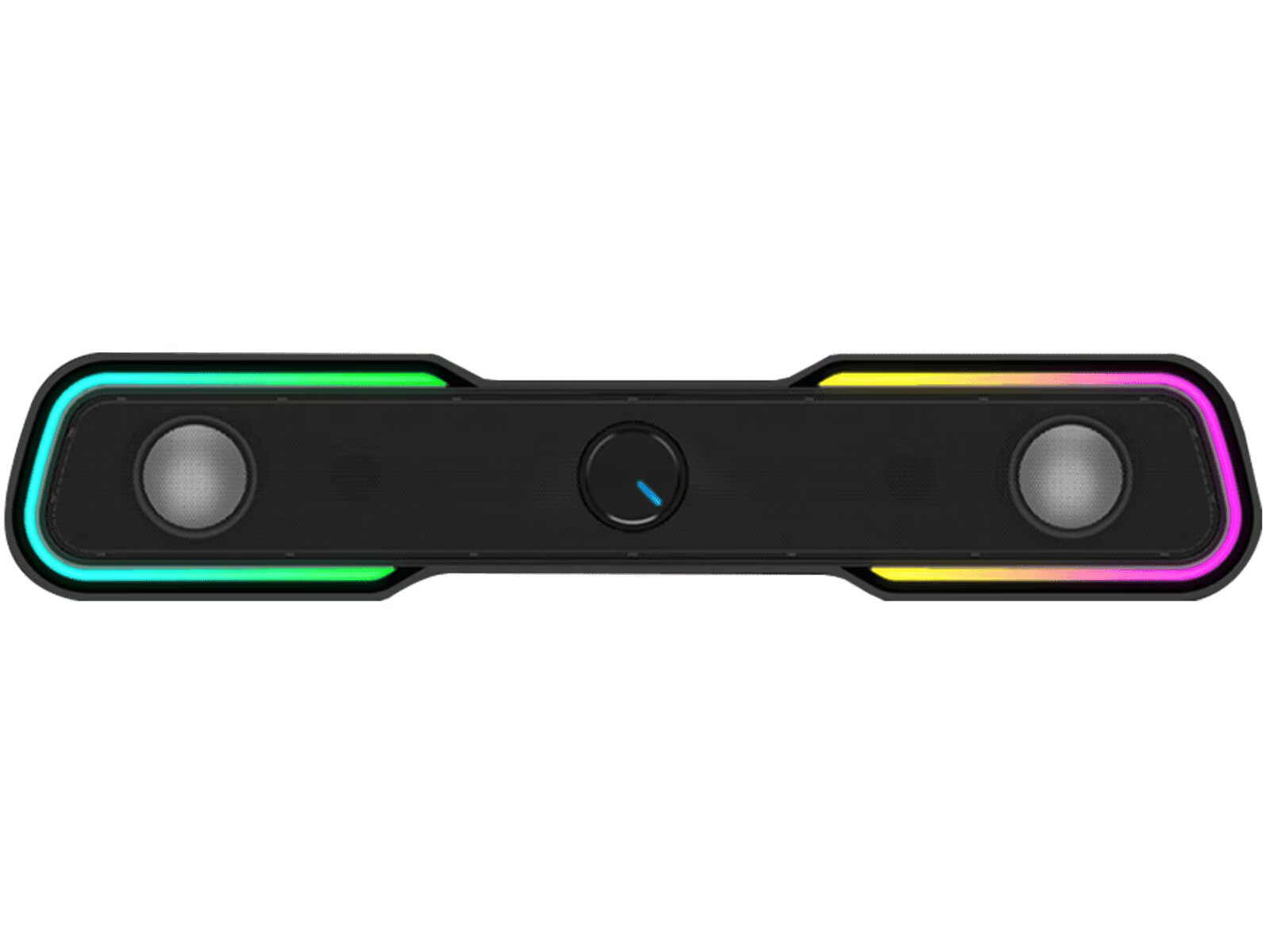 Parlante Gamer HP DHE-6002, barra de sonido RGB, 6W, Jack 3.5mm y USB, control táctil, negro