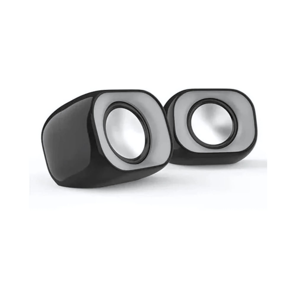 Imagen 2 del producto Parlantes HP DHS-2111 6W, sonido envolvente, conexión USB y jack 3.5 mm, compacto, negro