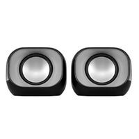 Parlantes HP DHS-2111 6W, sonido envolvente, conexión USB y jack 3.5 mm, compacto, negro