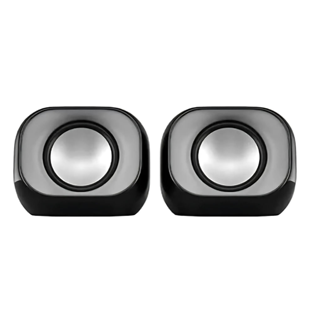 Parlantes HP DHS-2111, 6W, sonido envolvente, conexión USB y jack 3.5 mm, compacto, negro