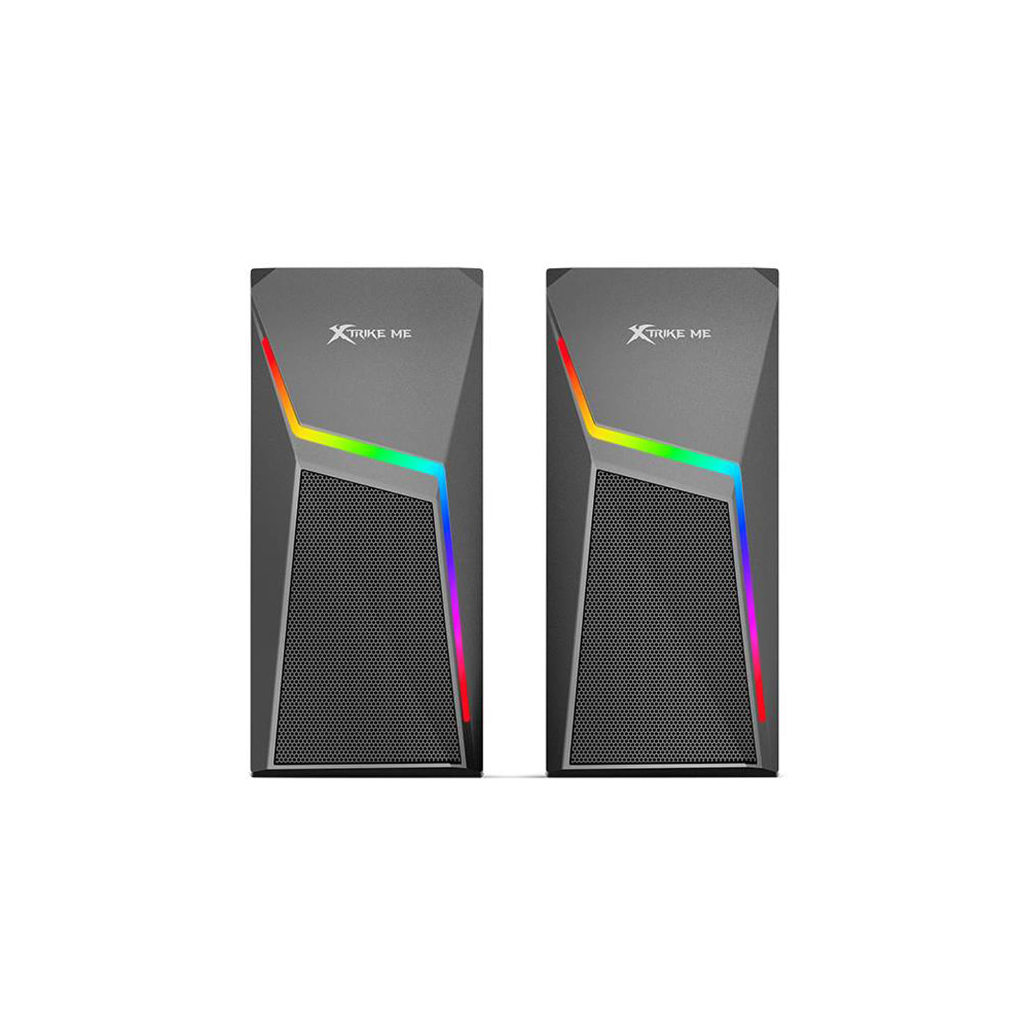 Imagen 2 del producto Parlantes gamer Xtrike Me SK-503 bluetooth, RGB, 3W x 2, sonido envolvente, negro