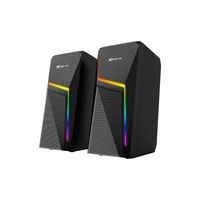 Parlantes gamer Xtrike Me SK-503 bluetooth, RGB, 3W x 2, sonido envolvente, negro