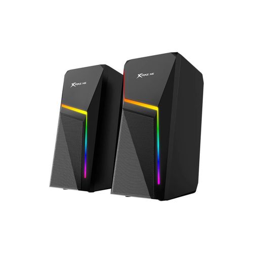 Parlantes gamer Xtrike Me SK-503 bluetooth, RGB, 3W x 2, sonido envolvente, negro