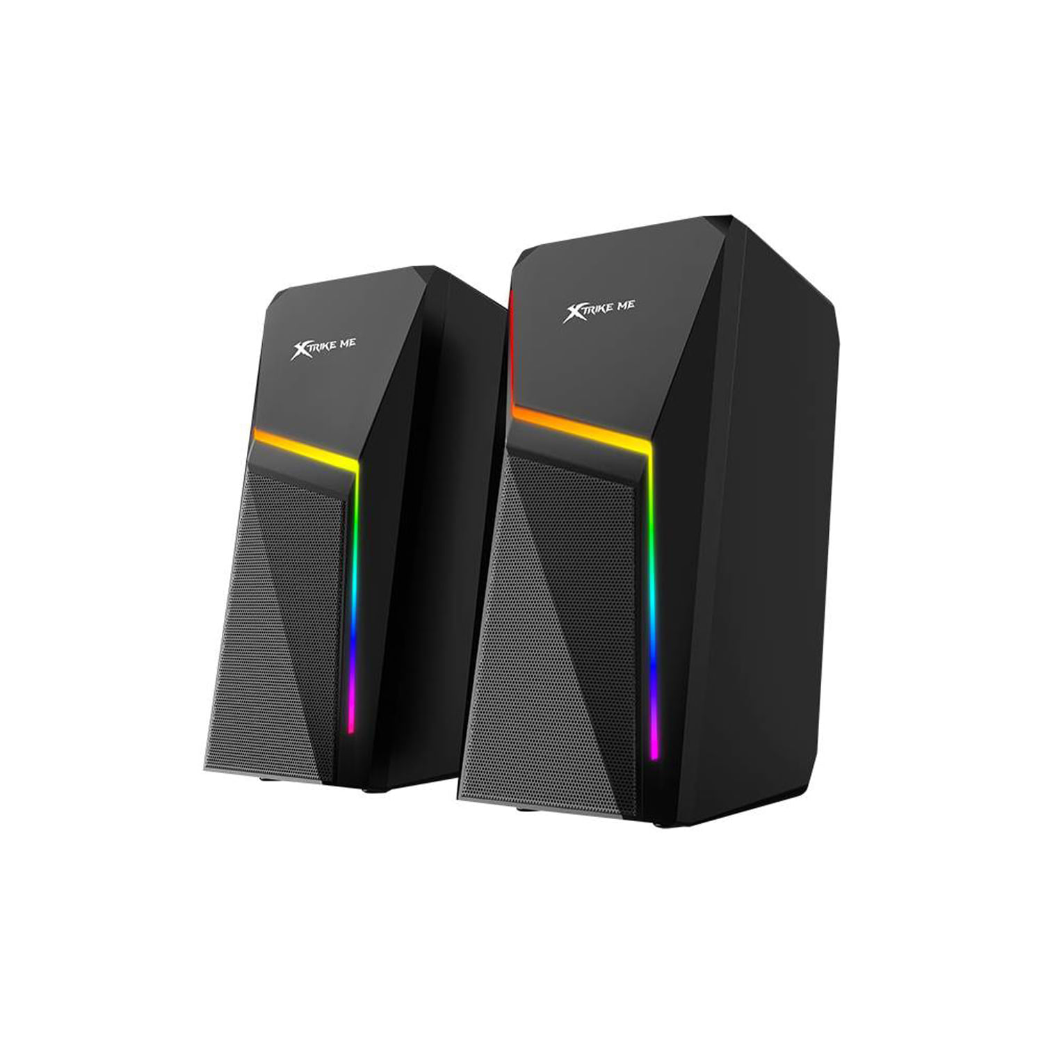 Imagen 1 del producto Parlantes gamer Xtrike Me SK-503 bluetooth, RGB, 3W x 2, sonido envolvente, negro