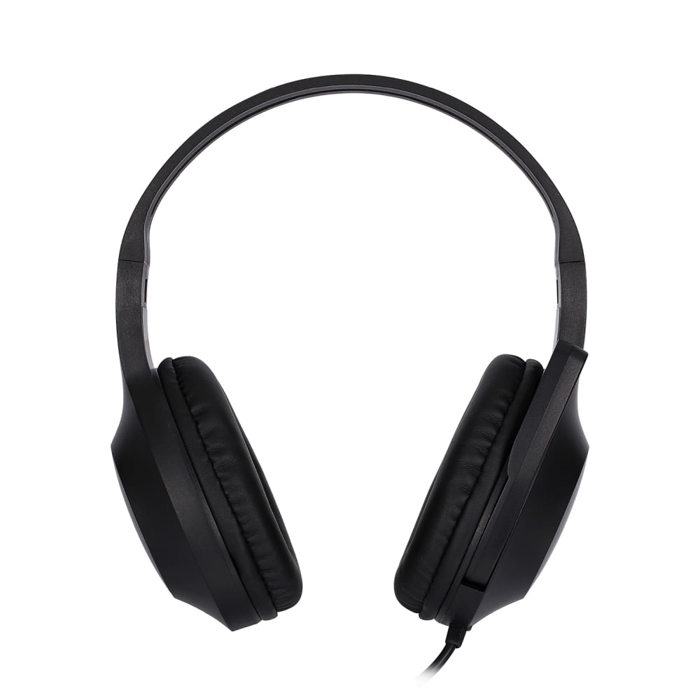 Imagen 2 del producto Audífonos Over-ear HP con micrófono, control de volumen, doble jack 3.5mm, 40 mm, cable 2 metros, negro