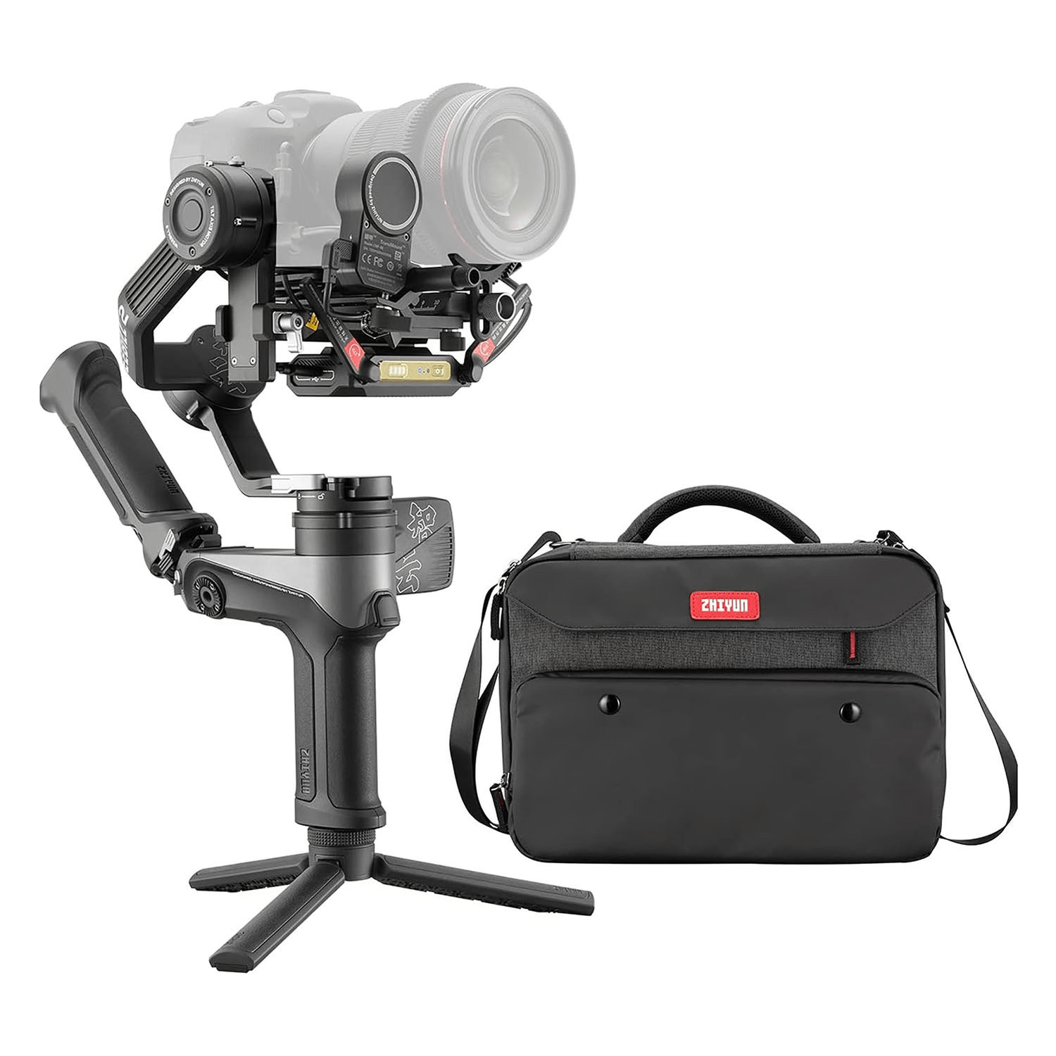 Estabilizador para cámara Weebill 2 Pro, capacidad 3.3 Kg, 3 ejes, pantalla táctil, giratorio, rueda de enfoque, negro