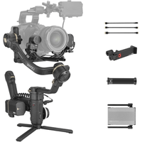 Estabilizador para cámara profesional Crane 3S Pro Kit, soporte 6.5 kg, 3 Ejes, 3100 mAh, negro
