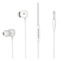 Audífonos RadioShack In-Ear micrófono, conector 3.5mm, sonido estéreo y nítido, blanco