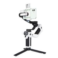 Estabilizador para celular Feiyu Scorp Mini-P Kit, 3 ejes, 750 gr., grabación horizontal y vertical, 11 horas de batería, negro