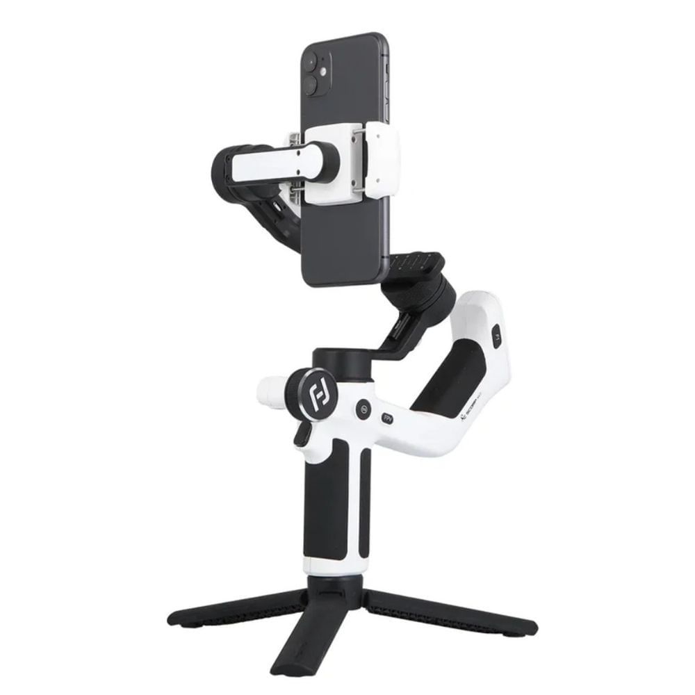 Imagen 2 del producto Estabilizador para celular Feiyu Scorp Mini-P Kit, 3 ejes, 750 gr., grabación horizontal y vertical, 11 horas de batería, negro
