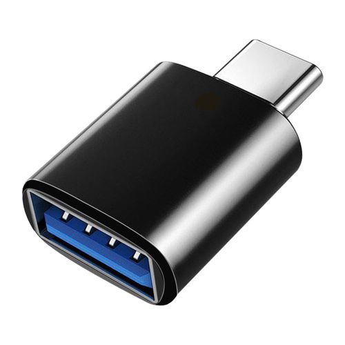 Adaptador GMobile OTG USB-A hembra a Tipo-C macho, conectar memorias, teclados o controles a smartphones o laptops compatibles, negro