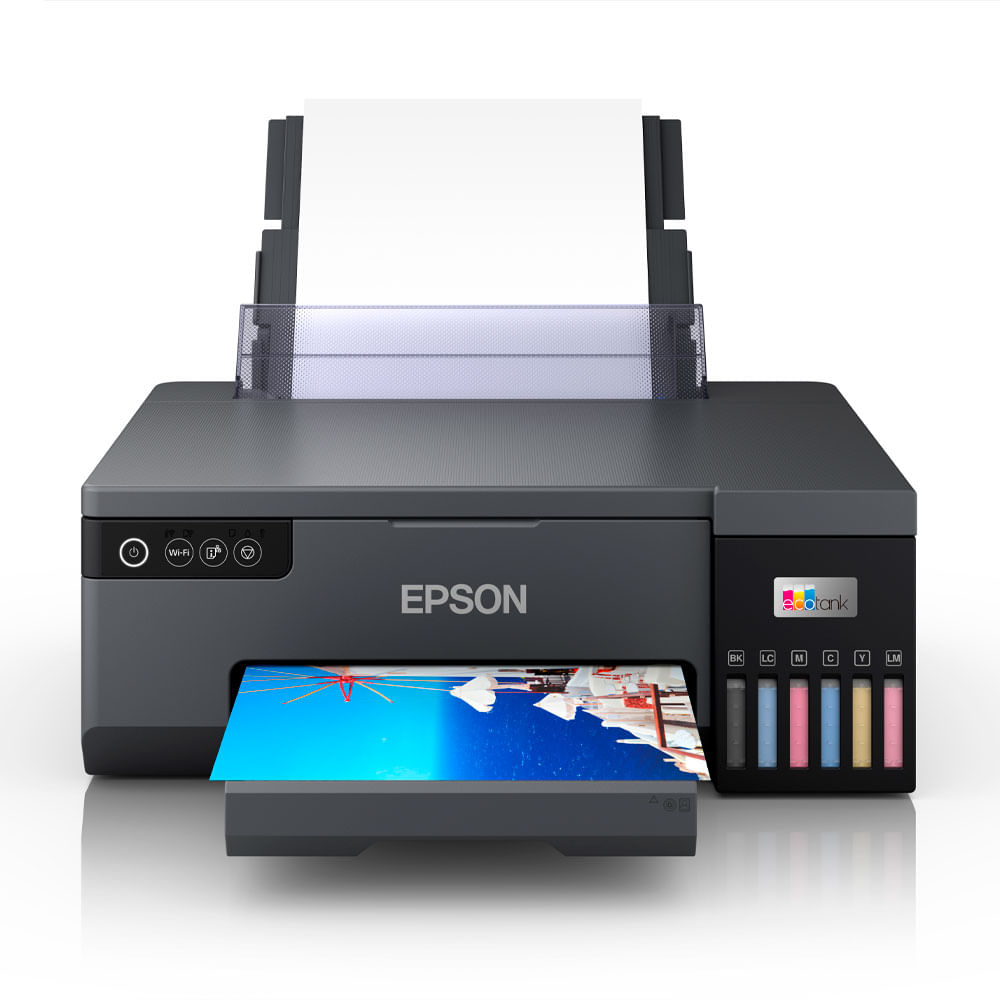 Impresora fotográfica Epson Ecotank L8050, USB, Wi-Fi, negro