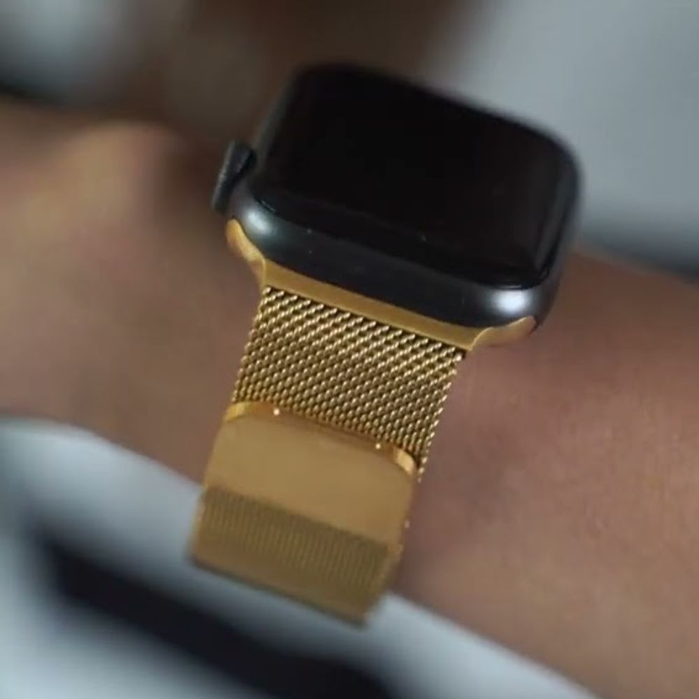 Imagen 2 del producto Correa Milanese Loop acero para Apple Watch, dorado