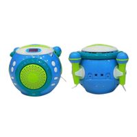 Radio Coolbox Boombox karaoke para niños, azul (reempacado)