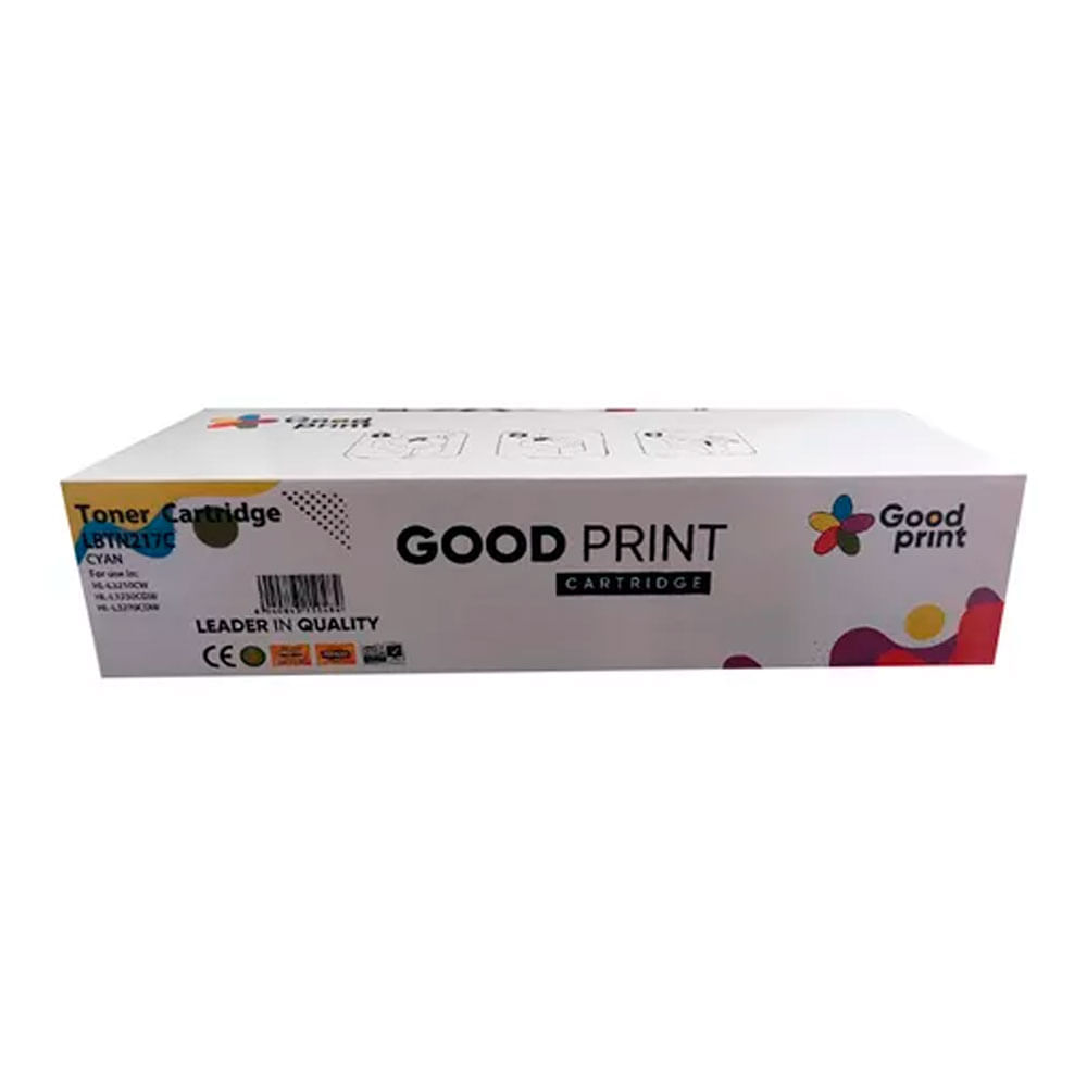Imagen 2 del producto Tóner compatible Brother TN-217C, compatible con L3270,L3551,L3750, rinde 2300 páginas, cyan