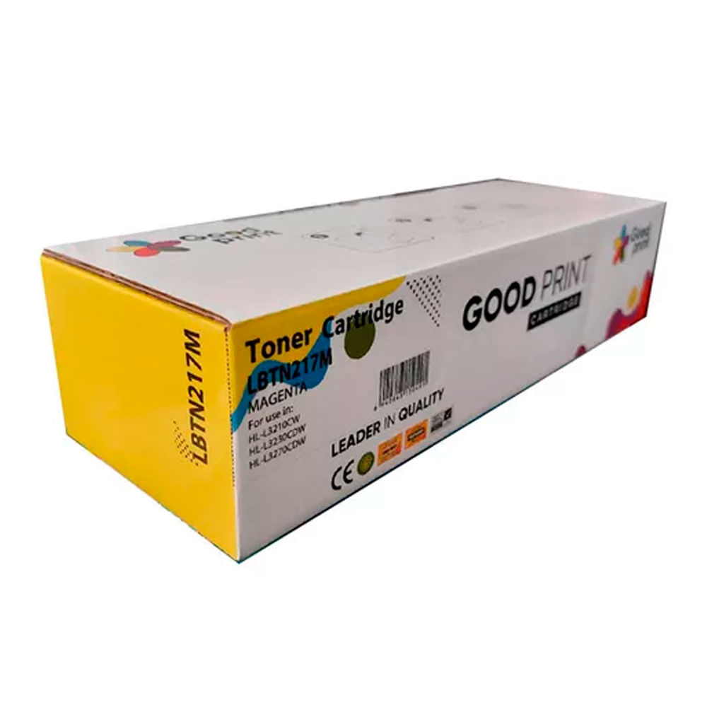 Imagen 2 del producto Tóner compatible Brother TN-217M, compatible con L3270, L3551, L3750, rinde 2300 páginas, magenta